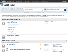 Tablet Screenshot of forums.webosnation.com